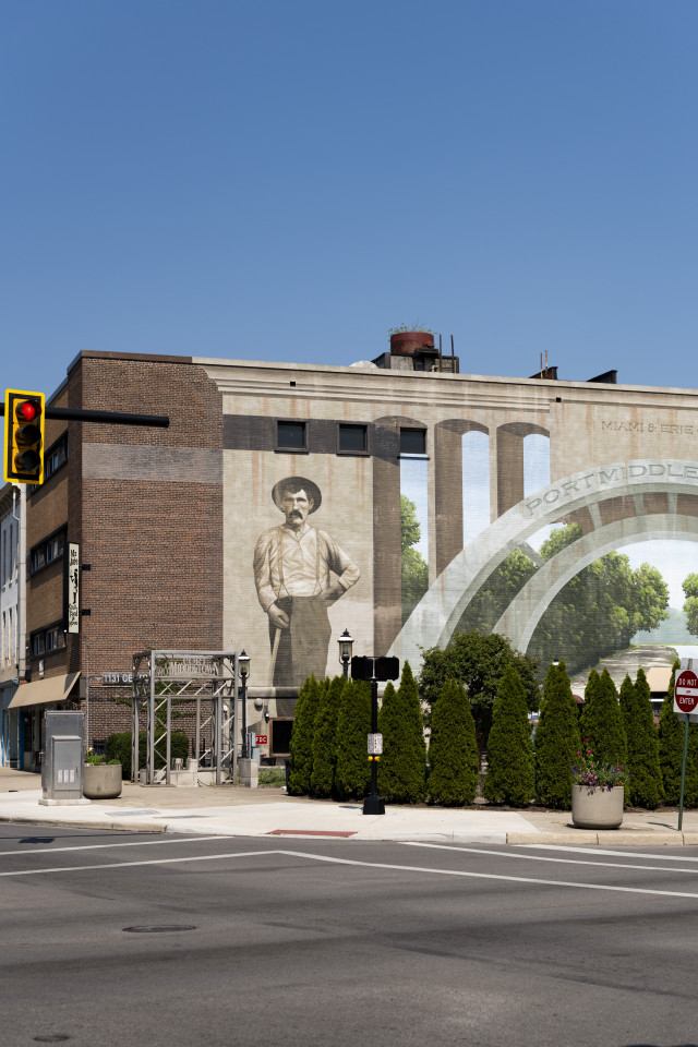 Abbildung einer Straßenkreuzung in Middletown, Ohio